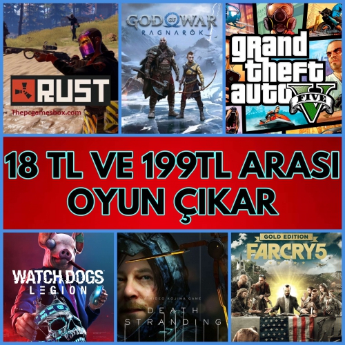  MİN:18TL - 350TL STEAMDA Kİ YÜKSEK FİYATLI OYUNLARI ÇIKAR.GARANTİLİ ÜRÜN.